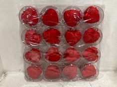 160 X STONE THE CROWS MEDIUM RED HEART WITH BEADS - TOTAL RRP £480