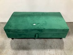 DESTIN STORAGE OTTOMAN BENCH IN GREEN - RRP £250