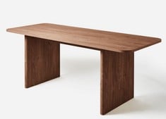 GRAY AND OSBOURN OSLO PANEL END DINING TABLE IN OAK - ZG259 - RRP £210