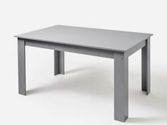 DAKOTA 6 SEATER DINING TABLE IN COOL GREY - MD370 - RRP £149