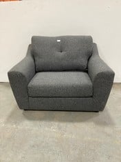 BAXTER SNUGGLER CHAIR IN CHARCOAL FABRIC - MD410 - RRP £399