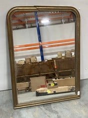 LA REDOUTE AFSAN 90 X 120CM MANGO FRAMED MIRROR IN AGED GOLD - RRP £199