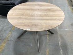 ROUND OAK EFFECT DINING TABLE