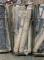 CAGE OF ASSORTED ROLLS OF FABRIC TO INCLUDE SPECKLE NATURAL 8.3M (CAGE NOT INCLUDED) (KERBSIDE PALLET DELIVERY)