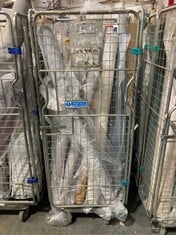 CAGE OF ASSORTED ROLLS OF FABRIC TO INCLUDE EASY CLEAN CHENILLE NATURAL (CAGE NOT INCLUDED) (KERBSIDE PALLET DELIVERY)