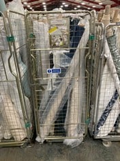 CAGE OF ASSORTED ROLLS OF FABRIC TO INCLUDE AC MATILDA TEAL (CAGE NOT INCLUDED) (KERBSIDE PALLET DELIVERY)