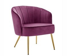 JOANNA HOPE ESME ACCENT CHAIR IN PURPLE - ZU463 - RRP £165