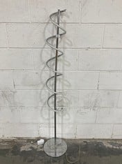 JOHN LEWIS SPIRAL FLOOR LAMP IN STAINLESS STEEL