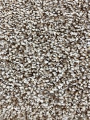 APPROX 2.8 X 5M ROLLED CARPET IN BEIGE-BROWN (COLLECTION ONLY)