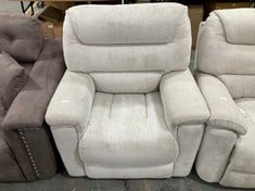 LA-Z-BOY STATEN LIFT AND RISE ARMCHAIR IN DARWIN IVORY FABRIC - RRP £749