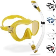 20X ASSORTED SWIMWEAR TO INCLUDE CRESSI F1 COMBO SET YELLOW - COMBO SET FRAMELESS MASK F1 + SNORKEL DRY FOR DIVING AND SNORKELING, YELLOW, ONE SIZE, UNISEX, ZOGGS LITTLE RIPPER KIDS SWIMMING GOGGLES,