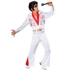 9X ASSORTED FANCY DRESS TO INCLUDE RUBIE'S 889050S000 DELUXE ADULT ELVIS COSTUME FANCY DRESS, MEN, WHITE, SMALL CHEST 38", RUBIE'S 810109XL000 DELUXE MARVEL- DEADPOOL HEROES ADULT FANCY DRESS, CARTOO