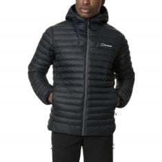 1 X BERGHAUS MEN'S VASKYE SYNTHETIC INSULATED JACKET | EXTRA WARM | DURABLE COAT | LIGHTWEIGHT DESIGN | PUFFER JACKET, HOODED BLACK, XS.