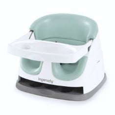 3X ASSORTED BABY ITEMS TO INCLUDE INGENUITY, BABY BASE 2-IN-1 SEAT, MIST, BOOSTER CHAIR, DINING AND FEEDING SEAT FOR TODDLERS, EASY TO CLEAN WITH REMOVABLE AND SELF-STORING TRAY, AGES 6 MONTHS+, INGE