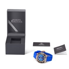 VICKERS ARMSTRONG LIMITED EDITION HAND ASSEMBLED ESCAPADE WATCH IN ROSE BLUE RRP £515.