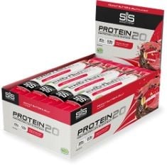 8 X SCIENCE IN SPORT PROTEIN 20 BARS, HIGH PROTEIN, LOW SUGAR, CHOCOLATE-COATED PROTEIN SNACK, PEANUT BUTTER & JELLY, 12 PROTEIN BARS BBE: 10/2024.