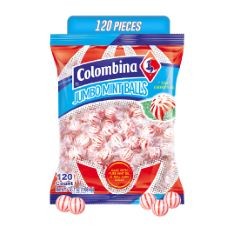 6 X COLOMBINA JUMBO MINT BALLS ORIGINAL BB: 04/2026.