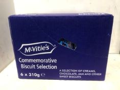 4 X MCVITIES COMMEMORATIVE BISCUIT SELECTION 6X310G BB: 02/11/2024.