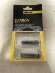 14X ASSORTED CYCLING PARTS TO INCLUDE MAVIC CARBON RIM BRAKE PADS .