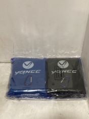 11 X 2 PACKS OF COOLING PACKS BLUE/ DARK GREY.