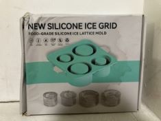 X9 ASSORTED ITEMS TO INCLUDE SILICONE ICE GRID.