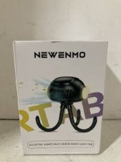 10 X NEWENMO JELLYFISH SHAPE MULTI SCENE NIGHT LIGHT FAN.