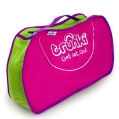 16 X TRUNKI TIDY BAG FOR RIDE ON KIDS SUITCASE AND HAND LUGGAGE FOR CHILDREN (PINK/PURPLE).