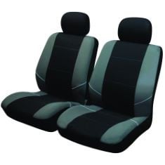 X25 ASSORTED ITEMS TO INCLUDE SAKURA MERTON BLACK/GREY FRONT SEAT AND HEADREST COVERS SS3633 – TO FIT MOST CARS, ELASTICATED HEMS, SIDE AIRBAG COMPATIBLE, MACHINE WASHABLE.