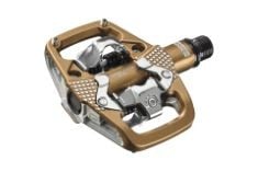 1 X LOOK CYCLE - X-TRACK EN-RAGE PLUS MTB PEDALS - STANDARD SPD MECHANISM COMPATIBLE - ULTRA STRONG FORGED ALUMINUM BODY - LARGE CONTACT SURFACES - IDEAL ENDURO BIKE PEDALS - BRONZE.