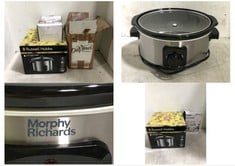 3 X ASSORTED KITCHEN ITEMS TO INCLUDE RUSSELL HOBBS RICE COOKER LARGE 10 CUP CAPACITY