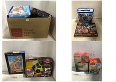 BOX OF ASSORTED KIDS TOYS TO INCLUDE MARVEL STUDIOS GUARDIANS OF THE GALAXY VOL.3 GALACTIC 2-IN-1 SPACESHIP