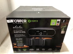 TOWER VORTX ELITE 10.4 LITRE XL CAPACITY DUAL BASKET AIR FRYER RRP- £149