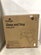 BABYLO SLEEP AND STAY FOLDING CRIB 0-6 MONTHS