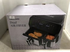 LAKELAND DUAL AIR FRYER 8L 1700W 5L BASKET & 3L BASKET