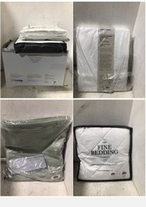 4 X ASSORTED JOHN LEWIS BEDDING TO INCLUDE SOFT TOUCH WASHABLE DUVET KING SIZE 13.5TOG