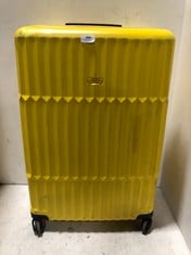 JOHN LEWIS ANYDAY TRAVEL CASE YELLOW HARDSHELL MEDIUM/LARGE SPINNER