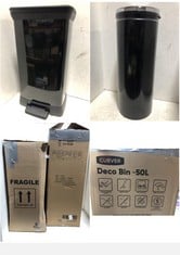 HOMCOM 03-0046 50L SENSOR DUSTBIN TO INCLUDE CURVER DECO BIN - 50L