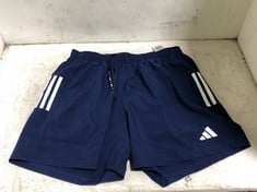 ADIDAS RUNNING OTR B SHORTS NAVY BLUE SIZE LG