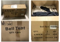 BARALIR BELL TENT BEIGE RRP- £434.59