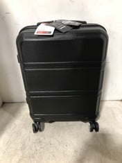 BRITISH TRAVELLER TRAVEL CASE 24" NAVY/BROWN HARDSHELL SPINNER TO INCLUDE KONO TRAVEL CASE BLACK HARDSHELL SMALL SPINNER