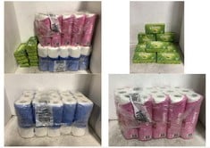 11 X KLEENEX BALSAM ALOE VERA & VITAMIN E TISSUES TO INCLUDE 2 X LARGE PACKETS OF TOILET TISSUE ROLLS