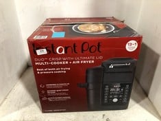 INSTANT POT DUO CRISP WITH ULTIMATE LID MULTI-COOKER + AIR FRYER 13-IN-1 RRP- £220