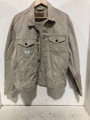 LEVI STRAUSS & CO CORDUROY DENIM JACKET NATURAL SIZE XL