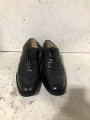 JOHN LEWIS LEATHER BROGUE LACE UP SHOES BLACK SIZE 9 RRP- £95