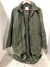 JOHN LEWIS TRENCH COAT KHAKI GREEN SIZE 14