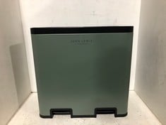 JOHN LEWIS 40L 2 SECTION RECYCLER BIN SAGE