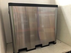 JOHN LEWIS 60L 3 SECTION RECYCLER POLISH STAINLESS STEEL RRP- £110