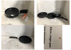 4 X ASSORTED JOHN LEWIS ANYDAY FRYING PANS