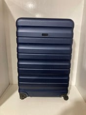 JOHN LEWIS TRAVEL CASE NAVY BLUE HARDSHELL MEDIUM/LARGE SPINNER