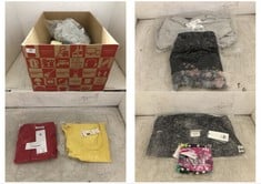 BOX OF APPROX 23 X ASSORTED ADULT CLOTHING TO INCLUDE BURTON MENSWEAR LONG SLEEVE SHIRT GREY SIZE XXL